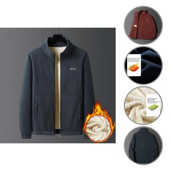 men's jackets warm stylish plush long sleeve winter jacket skin-friendly men coat zip up for school, Black;brown
men's jackets warm stylish plush long sleeve winter jacket skin-friendly men coat zip up for school, Black;brown