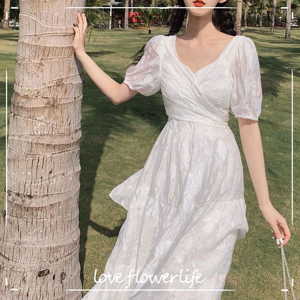 short sleeve white elegant dresses for women v-neck solid casual dress female beach dress korean chiffon sumemr 210521, Black;gray
short sleeve white elegant dresses for women v-neck solid casual dress female beach dress korean chiffon sumemr 210521, Black;gray