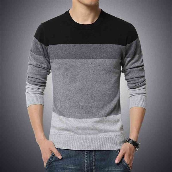 autumn casual men's sweater o-neck striped slim fit knittwear mens sweaters pullovers pullover men pull homme -3xl 210818, White;black
autumn casual men's sweater o-neck striped slim fit knittwear mens sweaters pullovers pullover men pull homme -3xl 210818, White;black