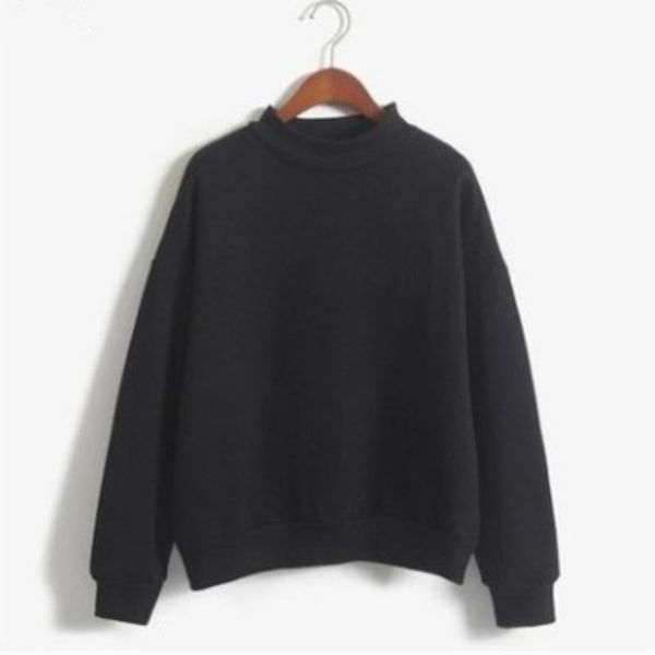women's hoodies & sweatshirts 2021 solid color long sleeve sweater autumn winter korean fashion loose and versatile student candy color, Black
women's hoodies & sweatshirts 2021 solid color long sleeve sweater autumn winter korean fashion loose and versatile student candy color, Black