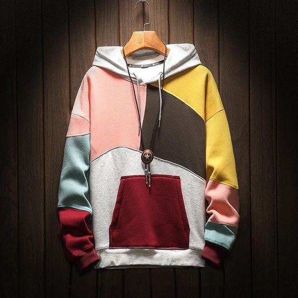 men's hoodies & sweatshirts winter hoodie pure cotton warm color stitching hoody comfortable casual long sleeve fashion pullover 2021, Black
men's hoodies & sweatshirts winter hoodie pure cotton warm color stitching hoody comfortable casual long sleeve fashion pullover 2021, Black