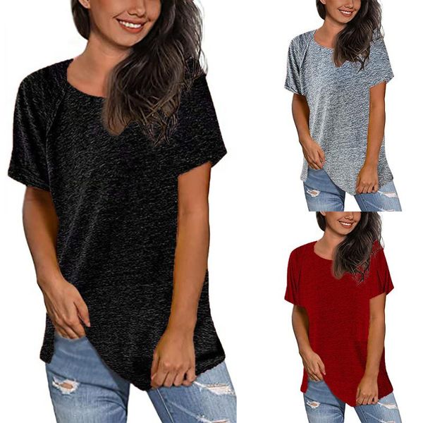 summer women's t-shirt women short-sleeved round neck loose t-shirts with short sleeve female tee shirts, White
summer women's t-shirt women short-sleeved round neck loose t-shirts with short sleeve female tee shirts, White