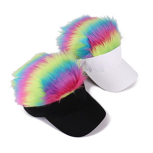 berets 2021 men women sunshade golf cap baseball outdoor sports fake flair hair sun visor hat with spiked hairs wig, Blue;gray
berets 2021 men women sunshade golf cap baseball outdoor sports fake flair hair sun visor hat with spiked hairs wig, Blue;gray