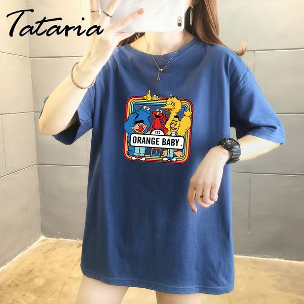cartoon tees women summer white causal t-shirt fashion print short sleeve streetwear pure cotton round-neck female 210514
cartoon tees women summer white causal t-shirt fashion print short sleeve streetwear pure cotton round-neck female 210514