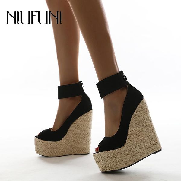 dress shoes females peep toe rattan weave wedges women's sandals size 42 zip ankle strap hollow roman gladiator ladies, Black
dress shoes females peep toe rattan weave wedges women's sandals size 42 zip ankle strap hollow roman gladiator ladies, Black