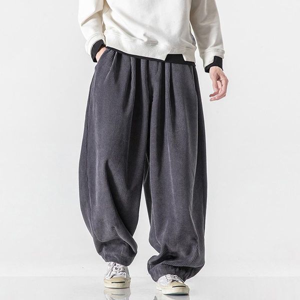 men's pants fashion simple solid trousers for mens streetwear 2021 autumn winter casual corduroy men vintage loose lantern, Black
men's pants fashion simple solid trousers for mens streetwear 2021 autumn winter casual corduroy men vintage loose lantern, Black