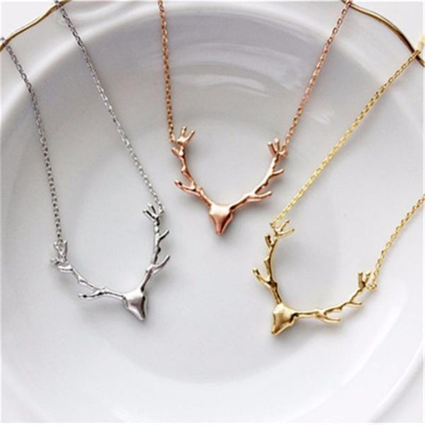 pendant necklaces fashion jewelry elk deer antlers necklace gift for women girl, Silver
pendant necklaces fashion jewelry elk deer antlers necklace gift for women girl, Silver