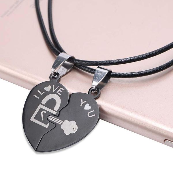 pendant necklaces 2021 necklace 1 pair couple chain heart shape key lock pattern jewelry decoration d88, Silver
pendant necklaces 2021 necklace 1 pair couple chain heart shape key lock pattern jewelry decoration d88, Silver