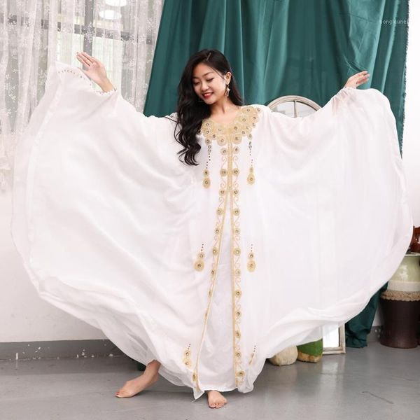 stage wear 2021 women dance belly chiffon kaftan dress white color plus size traditional khaleeji thobe long dresses, Black;red
stage wear 2021 women dance belly chiffon kaftan dress white color plus size traditional khaleeji thobe long dresses, Black;red