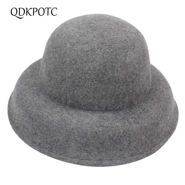 stingy brim hats qdkpotc 2021 women fedoras 100% wool felt bucket hat black dome autumn winter bell shape fedora, Blue;gray
stingy brim hats qdkpotc 2021 women fedoras 100% wool felt bucket hat black dome autumn winter bell shape fedora, Blue;gray