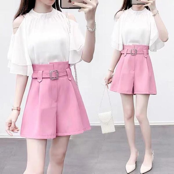 women's tracksuits 2021 women spring summer vintage 2 piece set ladies off shoulder shirt high waist loose shorts female casual solid s, Gray
women's tracksuits 2021 women spring summer vintage 2 piece set ladies off shoulder shirt high waist loose shorts female casual solid s, Gray