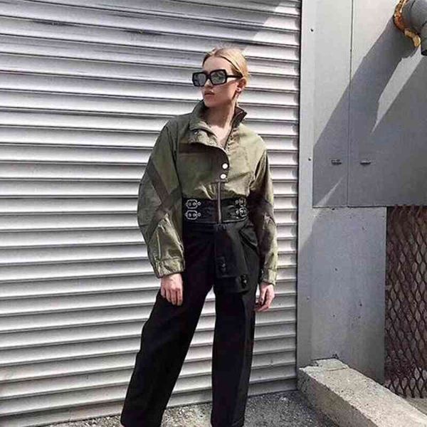 european and american stars with the same stitching handsome short loose jacket, Black
european and american stars with the same stitching handsome short loose jacket, Black