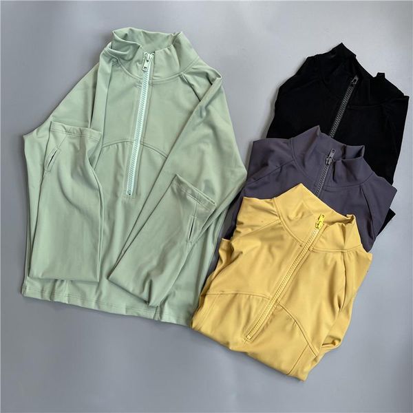 yoga outfit autumn sportswear fitness suit long sleeve semi zipper jacket women's pullover stand collar running fast dry coat
yoga outfit autumn sportswear fitness suit long sleeve semi zipper jacket women's pullover stand collar running fast dry coat