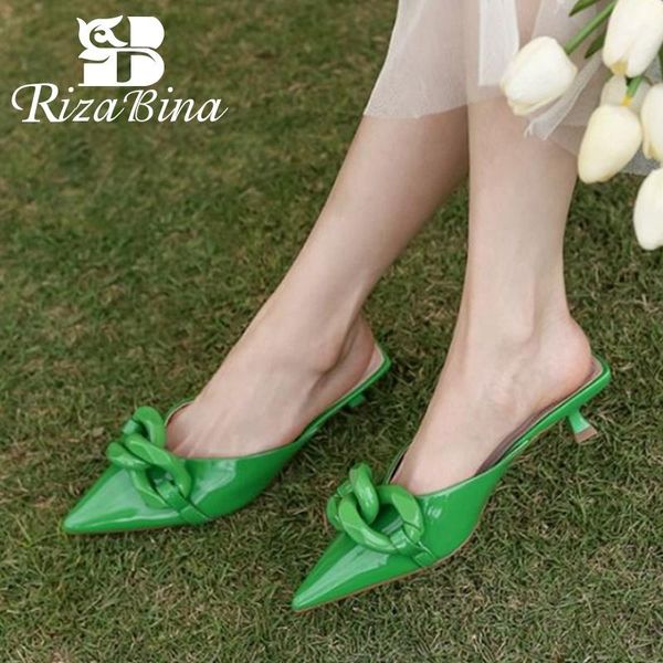 sandals rizabina size 33-40 women shoes pointed toe thin heels slip on chains mules summer fashion solid color ladies footwear, Black
sandals rizabina size 33-40 women shoes pointed toe thin heels slip on chains mules summer fashion solid color ladies footwear, Black