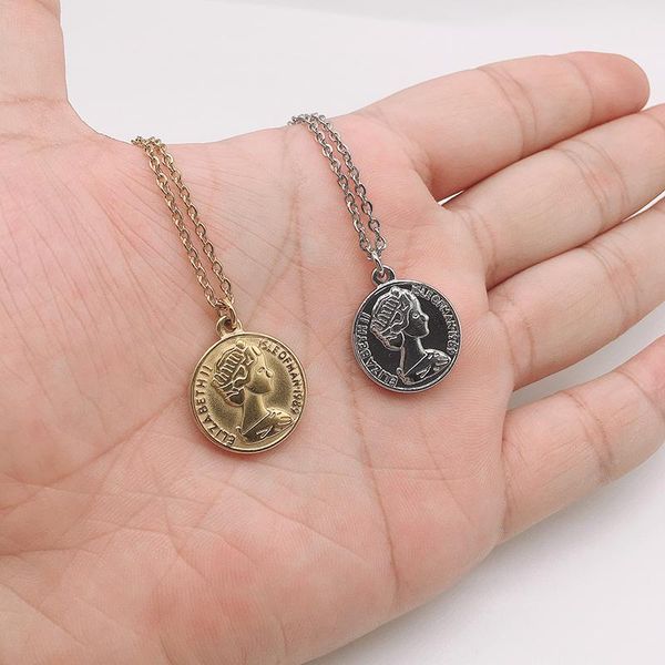 pendant necklaces silver color/golden stainless steel coin necklace for women elizabeth metal dos pesos medallion choker boho jewelry collie
pendant necklaces silver color/golden stainless steel coin necklace for women elizabeth metal dos pesos medallion choker boho jewelry collie