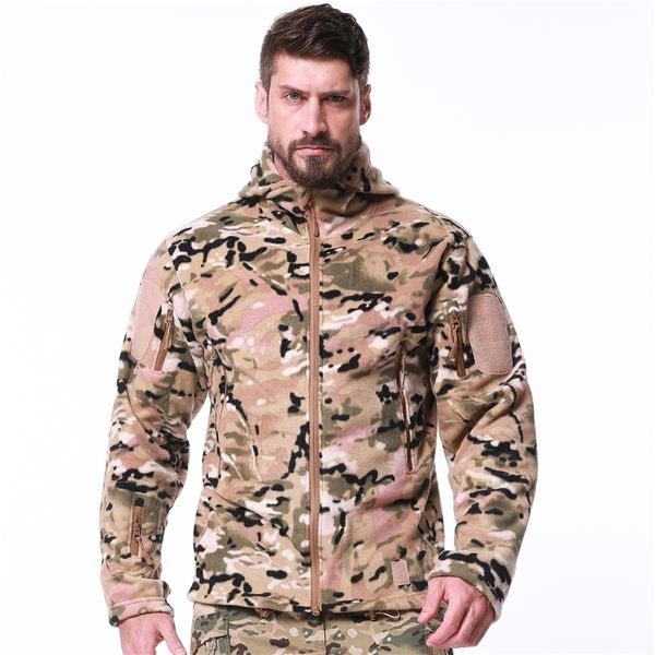 esdy men outdoor camping hiking tactical fleece jackets hoodie, Black;green 
esdy men outdoor camping hiking tactical fleece jackets hoodie, Black;green