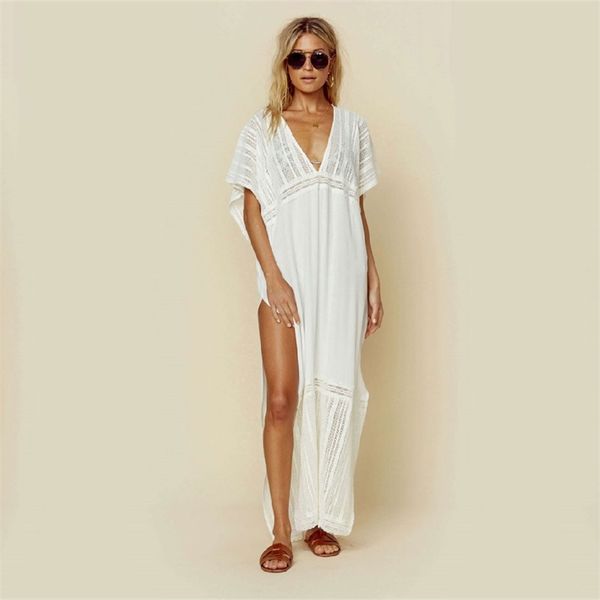 plus size beach dres wear cover-ups long white tunic bikini swimsuit cover up bath sarong plage pareo #q1001 210722, White;black
plus size beach dres wear cover-ups long white tunic bikini swimsuit cover up bath sarong plage pareo #q1001 210722, White;black