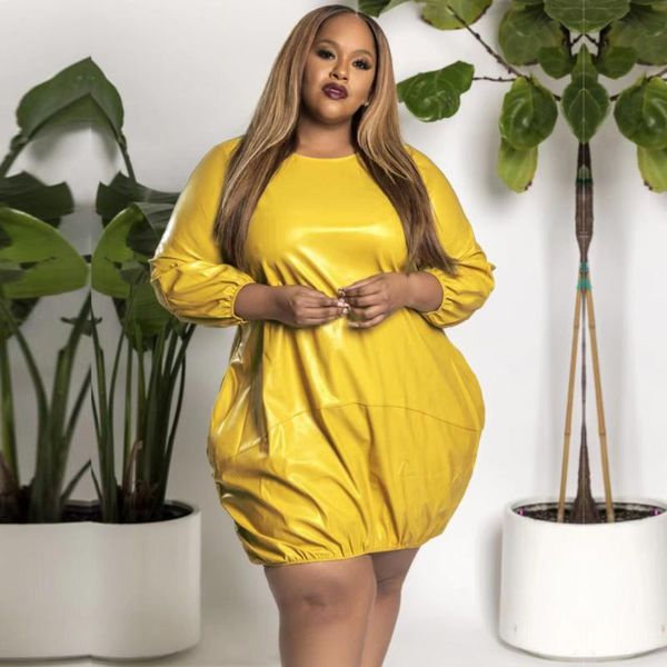 plus size dresses for women 4xl 5xl round collar long sleeve street wear fashion pu leather loose dress wholesale, Black
plus size dresses for women 4xl 5xl round collar long sleeve street wear fashion pu leather loose dress wholesale, Black