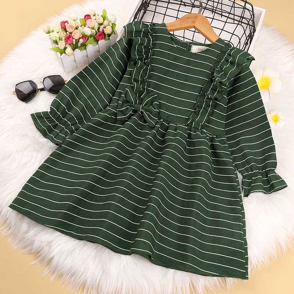 girls vintage green princess dresses spring autumn kids cute bow striped dress 3-7 years vestidos children casual clothes g1026, Red;yellow
girls vintage green princess dresses spring autumn kids cute bow striped dress 3-7 years vestidos children casual clothes g1026, Red;yellow