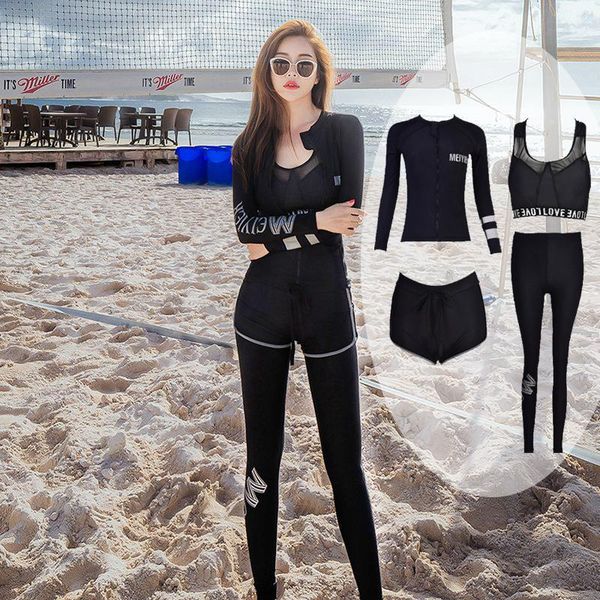 pieces long sleeve pants women men swimsuit lovers bathing suit black solid zipper surfing pad rash guard one-piece suits
pieces long sleeve pants women men swimsuit lovers bathing suit black solid zipper surfing pad rash guard one-piece suits