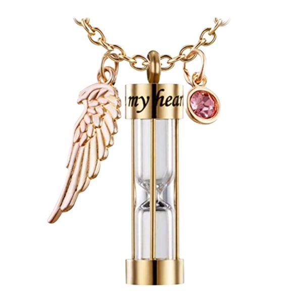 chains cremation urn necklace for ashes timeless hourglass memorial pendant keepsake jewelry human pet rhinestone angel wing, Silver
chains cremation urn necklace for ashes timeless hourglass memorial pendant keepsake jewelry human pet rhinestone angel wing, Silver