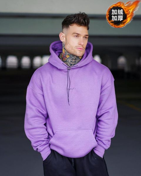 men's hoodies & sweatshirts 2021 men fleece lined stringer bodybuilding hoodiesgym clothing sweatshirt long sleeve sportwear fitness pu, Black
men's hoodies & sweatshirts 2021 men fleece lined stringer bodybuilding hoodiesgym clothing sweatshirt long sleeve sportwear fitness pu, Black