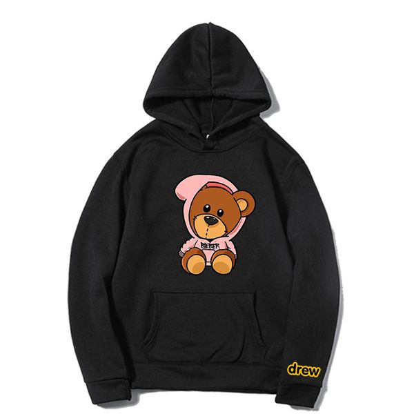 high street fashion drew hoodies cute bear printed hip hop tide men's and women's trendy sweater hoodie couple designer, Black
high street fashion drew hoodies cute bear printed hip hop tide men's and women's trendy sweater hoodie couple designer, Black