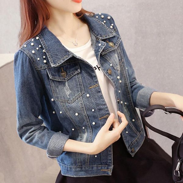 women's jackets plus size jeans jacket oversized denim women 2021 spring autumn coats outwear beaded female cowboy qh1149, Black;brown
women's jackets plus size jeans jacket oversized denim women 2021 spring autumn coats outwear beaded female cowboy qh1149, Black;brown