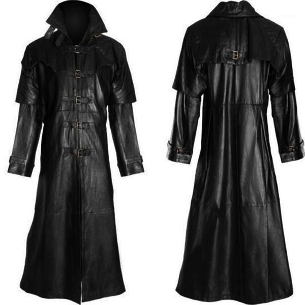 men's hoodies & sweatshirts fashion gothic long coat leather faux jacket jackets s-5xl medieval military uniform adult, Black
men's hoodies & sweatshirts fashion gothic long coat leather faux jacket jackets s-5xl medieval military uniform adult, Black