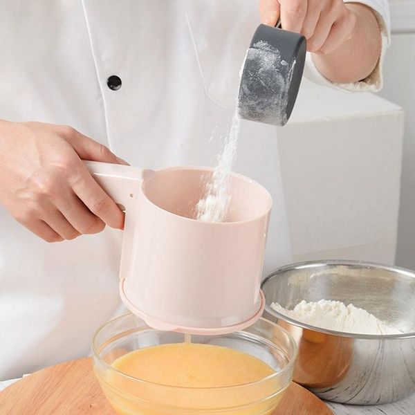 baking & pastry tools semi-automatic hand-held flour strainer sieve fine powder icing sugar cup home kitchen
baking & pastry tools semi-automatic hand-held flour strainer sieve fine powder icing sugar cup home kitchen