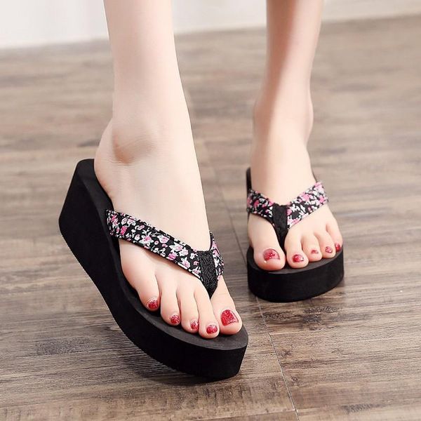 slippers on a wedge beach shoes womens outdoor slides low platform rubber flip flops heeled mules fashion sabot hawaiian high su, Black
slippers on a wedge beach shoes womens outdoor slides low platform rubber flip flops heeled mules fashion sabot hawaiian high su, Black