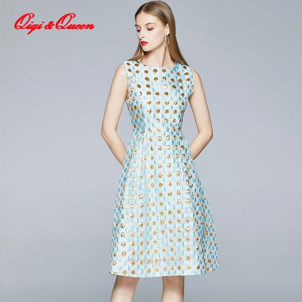 casual dresses qiqi&queen arrival autumn vintage sleeveless jacquard dress slim a-line party o-neck knee-length printing tank vestidos, Black;gray
casual dresses qiqi&queen arrival autumn vintage sleeveless jacquard dress slim a-line party o-neck knee-length printing tank vestidos, Black;gray