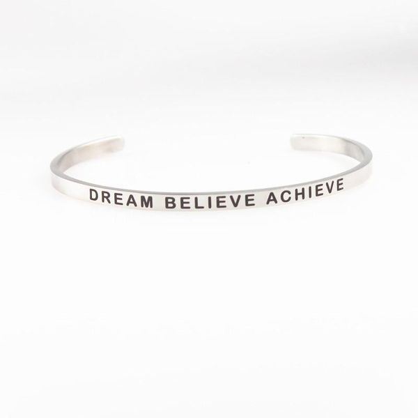 achieve 4mm width mantra bracelets bangles 316l stainless steel positive inspirational quotes bangle, Black
achieve 4mm width mantra bracelets bangles 316l stainless steel positive inspirational quotes bangle, Black