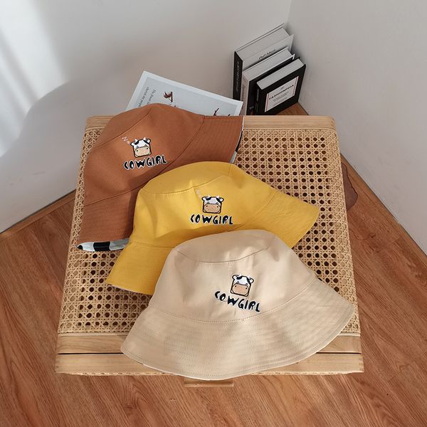fisherman female spring and summer double-sided cow spot sunscreen casual versatile lovely soft cute bucket basin hat, Yellow
fisherman female spring and summer double-sided cow spot sunscreen casual versatile lovely soft cute bucket basin hat, Yellow