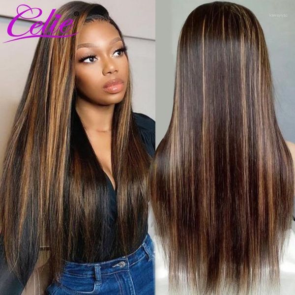 celie hair highlight wig 13x4 straight lace front human wigs honey blonde colored wig1, Black;brown
celie hair highlight wig 13x4 straight lace front human wigs honey blonde colored wig1, Black;brown