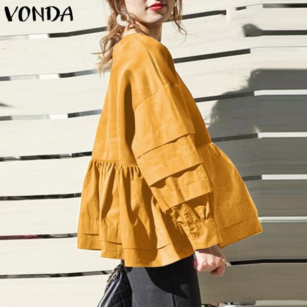 women's blouses & shirts blouses holiday women tunic elegant round neck puff blouse vonda female bohemian long sleeve femininas plus z, White
women's blouses & shirts blouses holiday women tunic elegant round neck puff blouse vonda female bohemian long sleeve femininas plus z, White