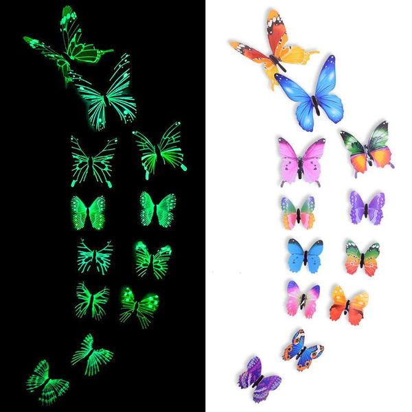 12/24pcs 3d luminous butterfly wall sticker glow in the dark stickers home decor kids room decoration mural decals
12/24pcs 3d luminous butterfly wall sticker glow in the dark stickers home decor kids room decoration mural decals