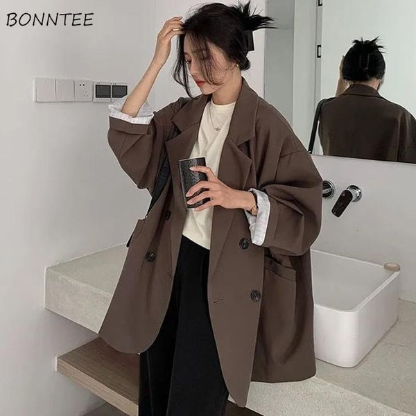 women's suits & blazers women loose spring simple office lady all-match outwear pockets retro elegant formal colleges femme pure color, White;black
women's suits & blazers women loose spring simple office lady all-match outwear pockets retro elegant formal colleges femme pure color, White;black