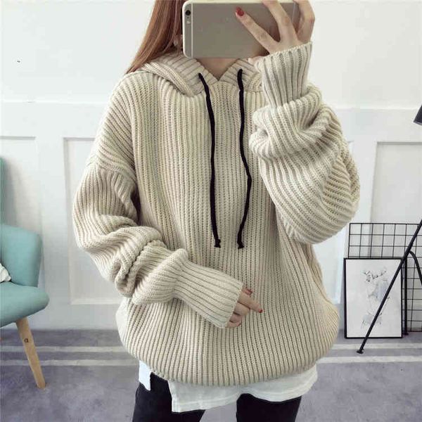 women's sweaters 2017 new solid color hooded winter sweater loose iwwe, White;black
women's sweaters 2017 new solid color hooded winter sweater loose iwwe, White;black
