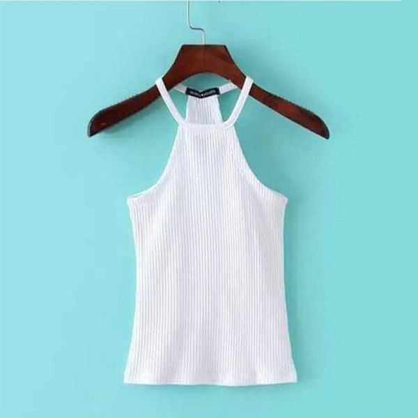 women's tanks & camis summer t shirt casual knit basic tank women ribbed stretchy solid sport crop off shoulder sexy, White
women's tanks & camis summer t shirt casual knit basic tank women ribbed stretchy solid sport crop off shoulder sexy, White