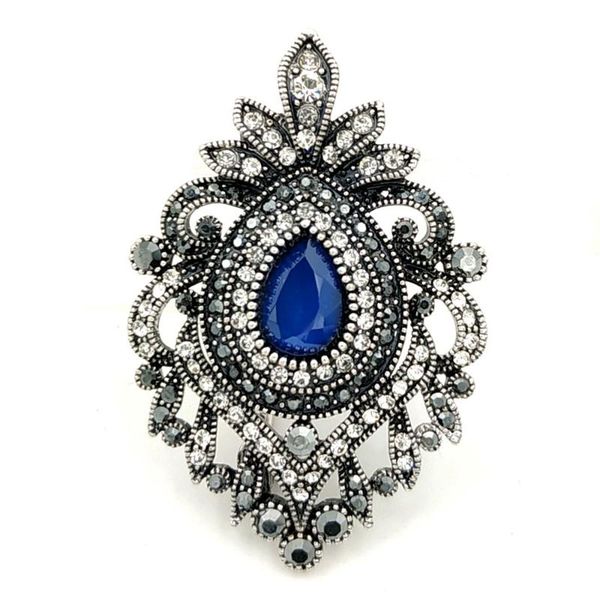 pins, brooches turkish vintage opens scroll craft pave clear crystal dark blue oval floral shaped pins royal jewelry for women, Gray
pins, brooches turkish vintage opens scroll craft pave clear crystal dark blue oval floral shaped pins royal jewelry for women, Gray