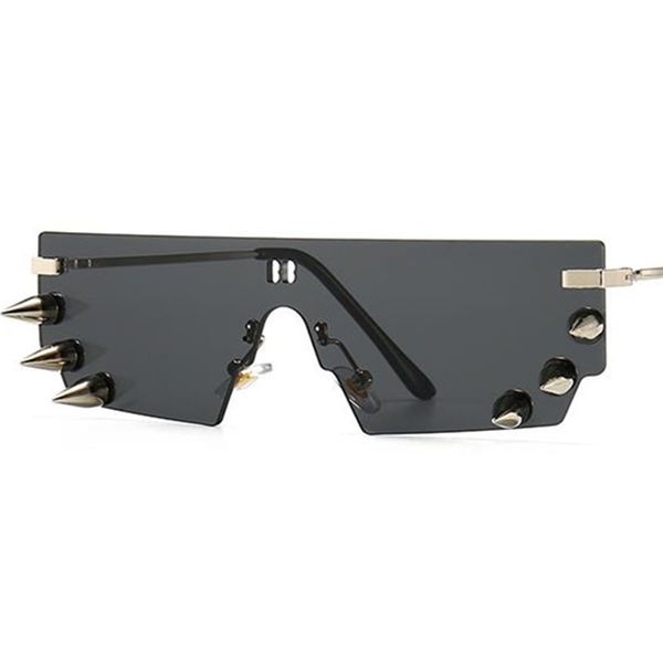 exaggerated sunglasses personality rivet sun glasses rimless funny adumbral anti-uv spectacles punk eyeglasses ornamenta a++, White;black
exaggerated sunglasses personality rivet sun glasses rimless funny adumbral anti-uv spectacles punk eyeglasses ornamenta a++, White;black