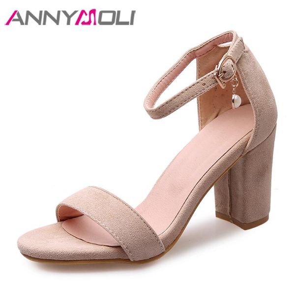 women shoes summer sandals pearl thick heel party buckle super high ankle strap lady big size 33-43, Black
women shoes summer sandals pearl thick heel party buckle super high ankle strap lady big size 33-43, Black