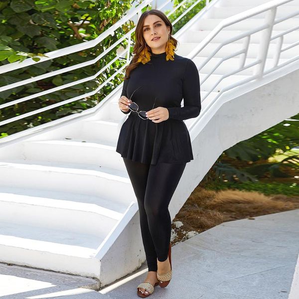 plus size black bodysuit bathing suit for muslim fashion swimwear women one piece swimsuit long sleeve islamic swim wear one-piece suits
plus size black bodysuit bathing suit for muslim fashion swimwear women one piece swimsuit long sleeve islamic swim wear one-piece suits