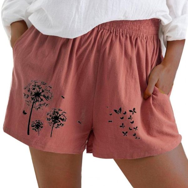 women's shorts fashion women summer 2021 high waist dandelion butterfly print elastic pockets casual ladies sports, White;black
women's shorts fashion women summer 2021 high waist dandelion butterfly print elastic pockets casual ladies sports, White;black
