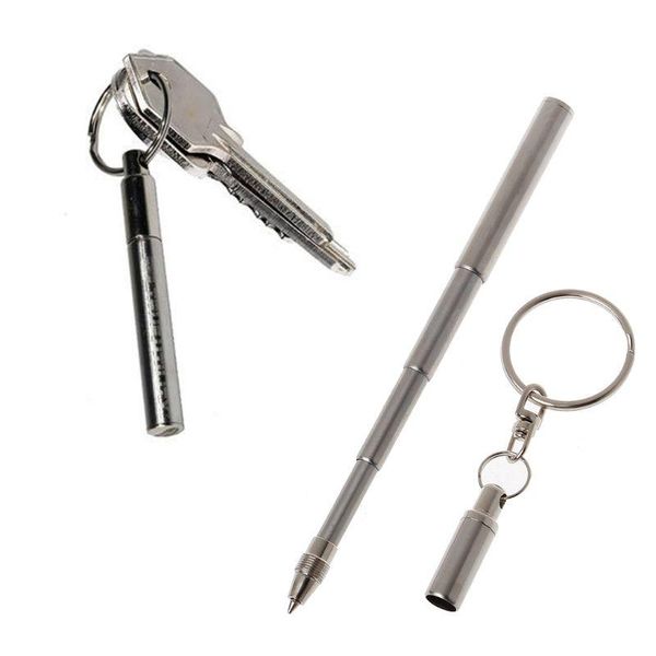 keychains portable stainless steel ballpoint pen metal key ring keychain tools, Silver
keychains portable stainless steel ballpoint pen metal key ring keychain tools, Silver