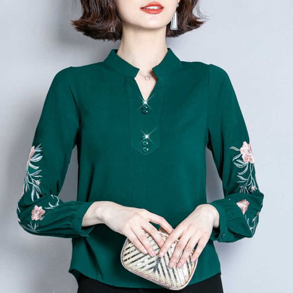 womens and blouses 3xl 4xl plus size women v-neck office blouse floral embroidery chiffon blouse shirt blusas c706 210602, White
womens and blouses 3xl 4xl plus size women v-neck office blouse floral embroidery chiffon blouse shirt blusas c706 210602, White