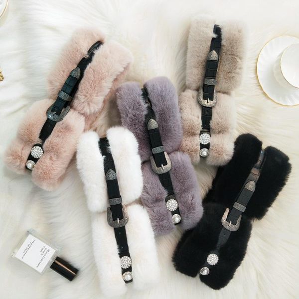 scarves scarf women autumn and winter style buckle belt all-matching solid color cross warm faux fur plush stitching, Blue;gray
scarves scarf women autumn and winter style buckle belt all-matching solid color cross warm faux fur plush stitching, Blue;gray