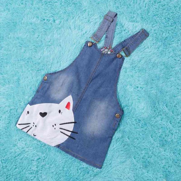 1pc baby girls kids cat girl dresses denim overalls arrival knee-length braces clothes 2-7y, Red;yellow
1pc baby girls kids cat girl dresses denim overalls arrival knee-length braces clothes 2-7y, Red;yellow