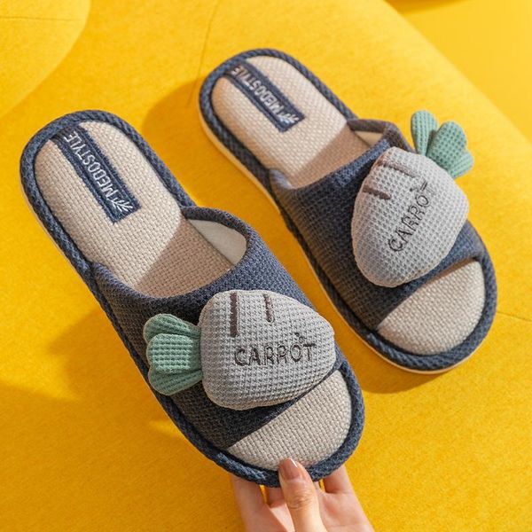 slippers cautumn and winter casual candy color linen cotton female household couple cute fruit indoor non-slip home shoes male, Black
slippers cautumn and winter casual candy color linen cotton female household couple cute fruit indoor non-slip home shoes male, Black